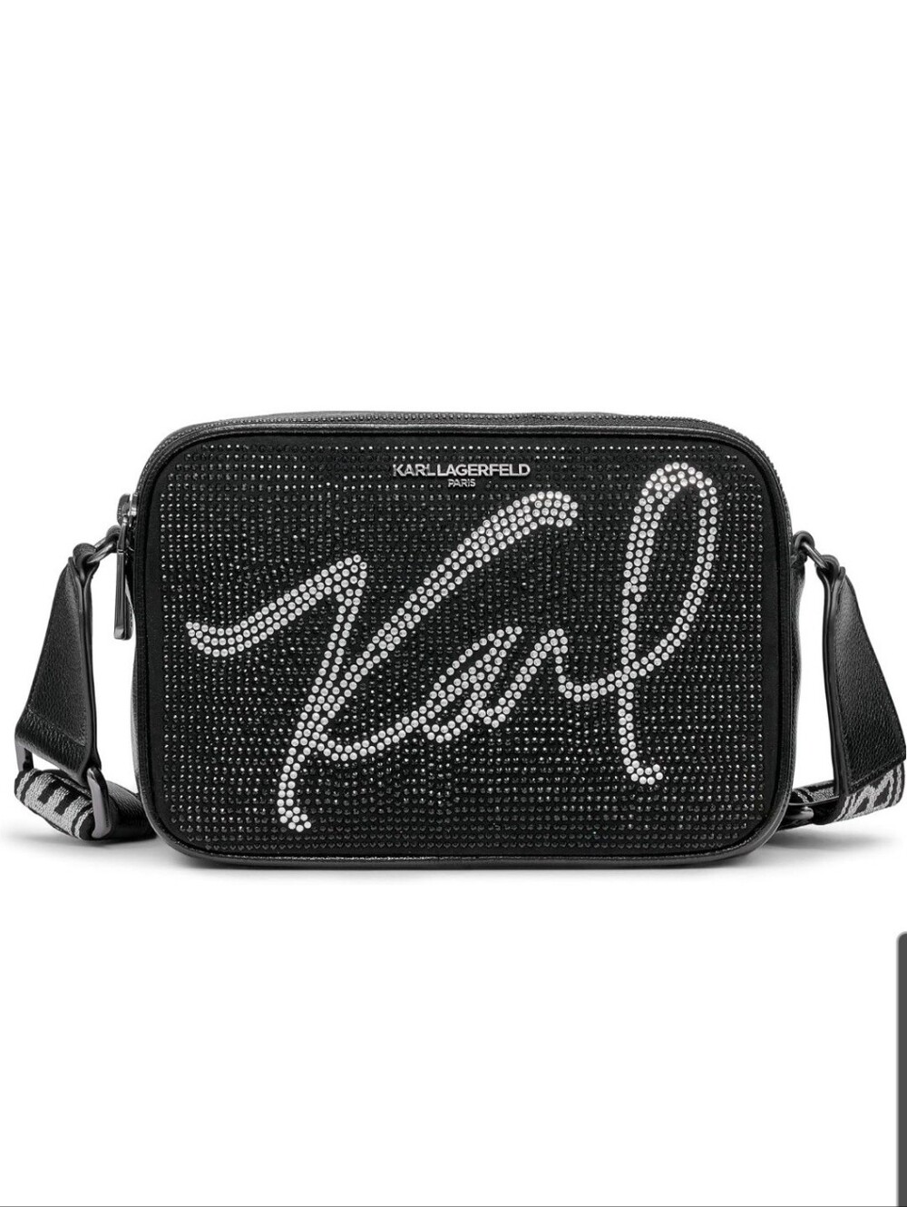 Karl Lagerfeld Black Crystal 'Karl' Crossbody - Picture 3 of 15